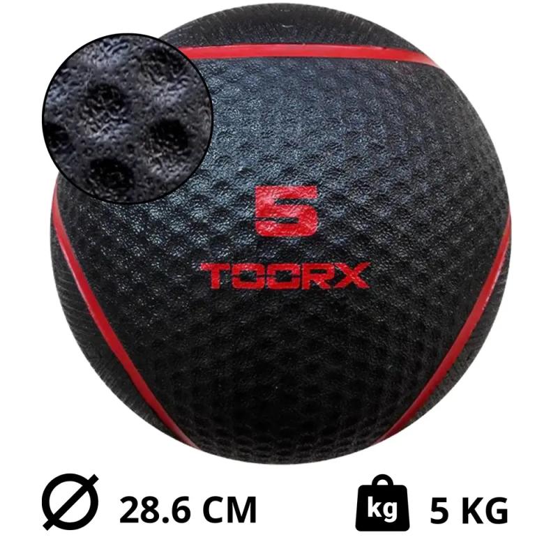 Toorx medicine ball – rouge– 5kg